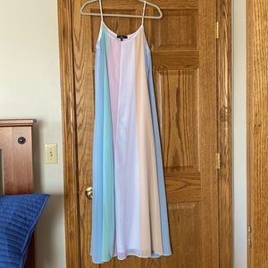 Lulus Days to Remember Light Blue Multi Striped
Maxi Dress